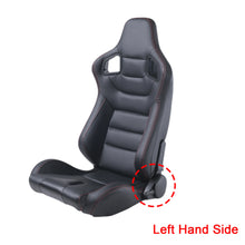 Load image into Gallery viewer, Adjustable Racing Seats 3D PVC Full WRAP Leather Universal Left Right Reclinable Sports Bucket Racing Car Seats Black Yellow Red
