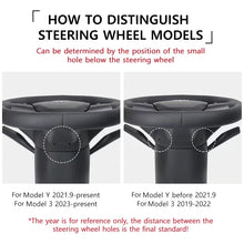 Load image into Gallery viewer, NovaAcc Yoke Steering Wheel For Tesla Model Y 3 2017 2018 2019 2020 2021 2022 2023 Heating Black Nappa Suede Car Accessories
