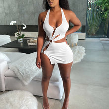 Load image into Gallery viewer, Stretch Slim Hollow Sexy Mini Bodycon Dress

