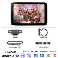 Load image into Gallery viewer, 13" Android 12 Car Headrest Monitor Display IPS Tablet Touch Screen 2K HD For Car Rear Seat Video Music TV Player HDMI Input
