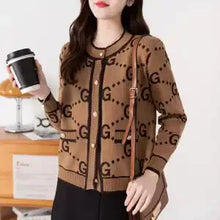 Load image into Gallery viewer, Women's Luxury Pink Knitted Cardigan
