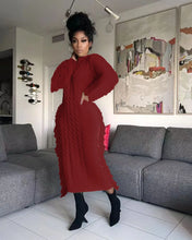 Load image into Gallery viewer, Knitting Tassel Dress  In Multiple Colors
