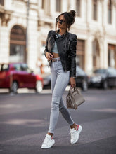Load image into Gallery viewer, Women's Autumn/Winter  PU Leather Jacket
