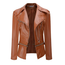 Load image into Gallery viewer, Women's faux Leather Jacket
