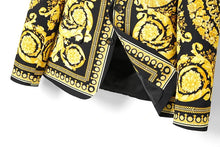 Load image into Gallery viewer, Luxury Brand Gold Floral Black Blazer Jacket High Quality Men Peak Lapel Baroque Suit Jacket
