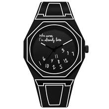 Load image into Gallery viewer, Men's Quartz  Octagonal Digital Dial Watch Waterproof Silicone Strap
