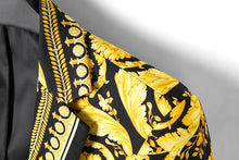 Load image into Gallery viewer, Luxury Brand Gold Floral Black Blazer Jacket High Quality Men Peak Lapel Baroque Suit Jacket
