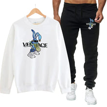 Load image into Gallery viewer, Men's Round Neck Sweatshirt + Sweatpants Luxury Print
