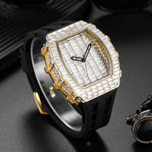 Load image into Gallery viewer, Luxury Men&#39;s Wristwatch New Creative Full Square Watch Rubber Band Big Face Quartz Watch

