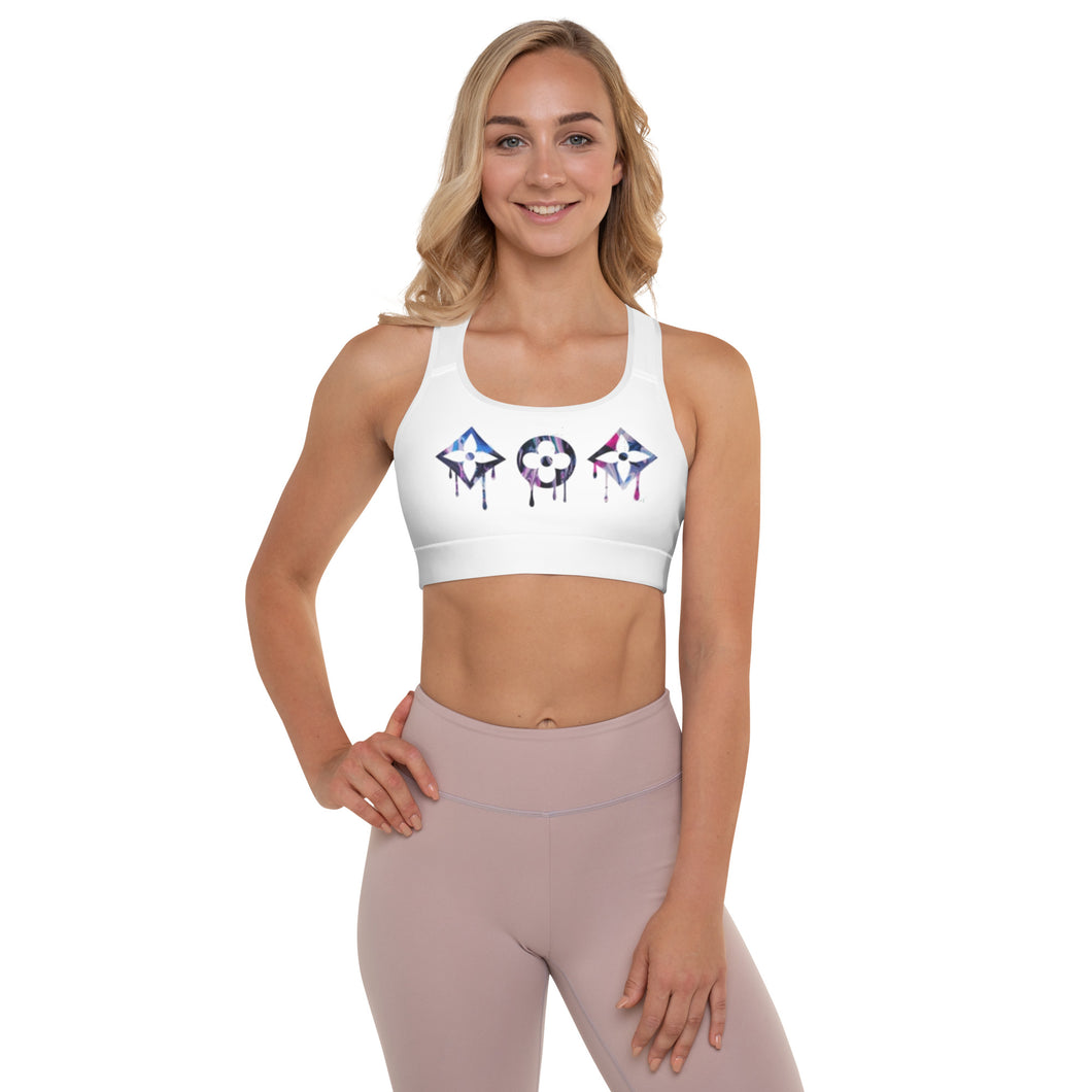 ABSTRACT DRIP SPORTS BRA