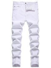 Load image into Gallery viewer, Men&#39;s Slim Fit Jeans Stretch Ripped Skinny Jeans for Men, Fashion Straight Leg Comfort Flex Waist Casual Pants,
