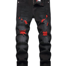 Load image into Gallery viewer, Men&#39;s Slim Fit Stretch Jeans Ripped Skinny Jeans for Men, Fashion Distressed Straight Comfort Flex Waist Pants, Pants for Men
