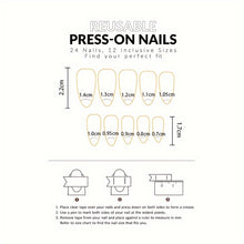 Load image into Gallery viewer, 24pcs Chic Long Almond-Shaped Press-On Nails, Glossy Leopard Print Design, Easy Application Fake Nail Set, Fashionable Nail Art for Women
