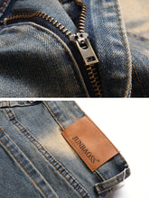 Load image into Gallery viewer, Men&#39;s Slim Fit Stretch Jeans Ripped Skinny Jeans For Men, Distressed Straight Leg Fashion Comfort Flex Waist Pants
