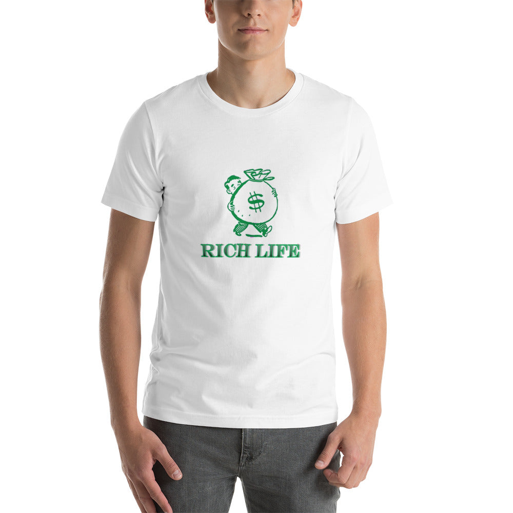 RICH LIFE WHITE T SHIRT