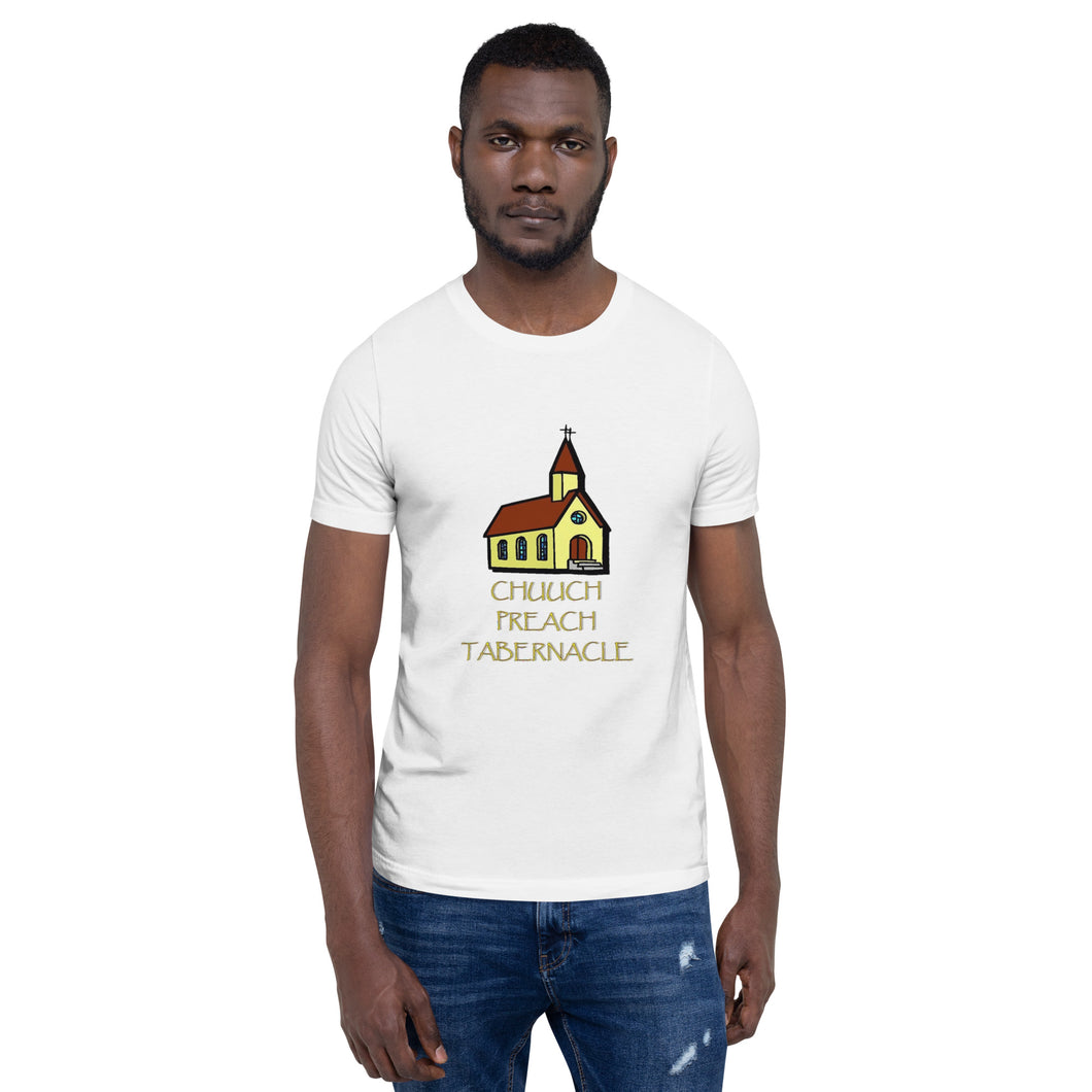 CHUUCH PREACH TABERNACLE WHITE T SHIRT