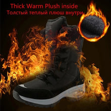 Load image into Gallery viewer, High Quality Waterproof Winter Women Boots Warm Plush Women&#39;s Snow Boots Outdoor Non-slip Sneakers Fur Platform Ankle Boots
