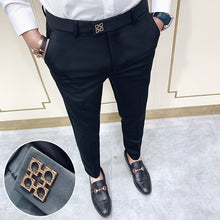 Load image into Gallery viewer, Men&#39;s Pants Slim Fit Men Casual Ankle Length Pants
