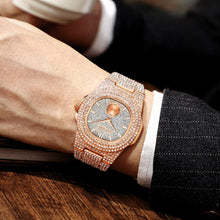 Load image into Gallery viewer, Men&#39;s Crystal Diamond Watch
