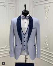 Load image into Gallery viewer, Custom Made 3-Piece  Smoking Blazer Casual Business Gentlemen Groom Suit
