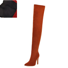 Load image into Gallery viewer, Woman Over the knee boots thin high heel sexy Party Boots
