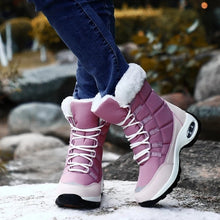 Load image into Gallery viewer, High Quality Waterproof Winter Women Boots Warm Plush Women&#39;s Snow Boots Outdoor Non-slip Sneakers Fur Platform Ankle Boots
