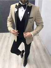 Load image into Gallery viewer, Custom Made 3-Piece  Smoking Blazer Casual Business Gentlemen Groom Suit
