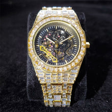 Load image into Gallery viewer, Diamond Skeleton Mechanical Men&#39;s Watch
