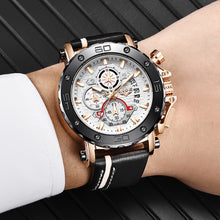 Load image into Gallery viewer, LIGE Fashion Sport Leather Men&#39;s Watch
