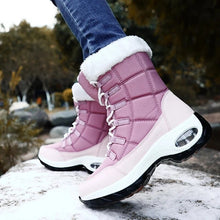 Load image into Gallery viewer, High Quality Waterproof Winter Women Boots Warm Plush Women&#39;s Snow Boots Outdoor Non-slip Sneakers Fur Platform Ankle Boots
