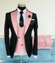 Load image into Gallery viewer, Custom Made 3-Piece  Smoking Blazer Casual Business Gentlemen Groom Suit
