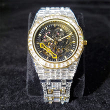 Load image into Gallery viewer, Diamond Skeleton Mechanical Men&#39;s Watch
