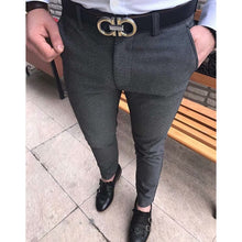 Load image into Gallery viewer, Men&#39;s Fashion Casual Pants Social Business Slim Fit Tight Long Trousers
