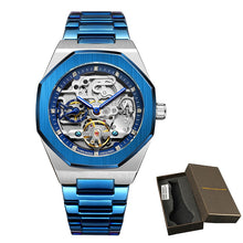 Load image into Gallery viewer, Luxury Automatic Mechanical Stainless Steel Men&#39;s  Fashion Business Skeleton Wristwatch
