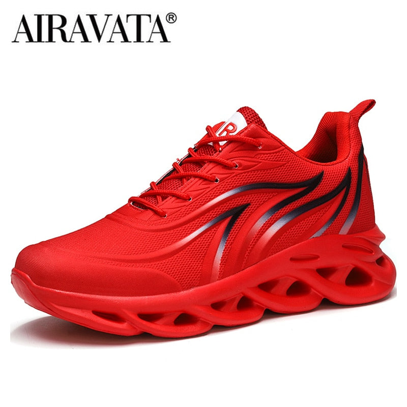 Men's Flame Printed Athletic Sneakers