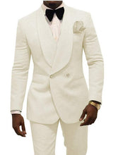 Load image into Gallery viewer, White Tuxedos Shawl Lapel Suits 2PCS
