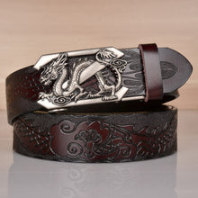 Load image into Gallery viewer, Men&#39;s  Automatic Ratchet Leather Belt
