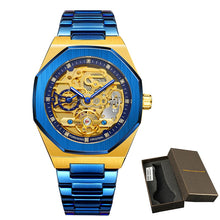 Load image into Gallery viewer, Luxury Automatic Mechanical Stainless Steel Men&#39;s  Fashion Business Skeleton Wristwatch
