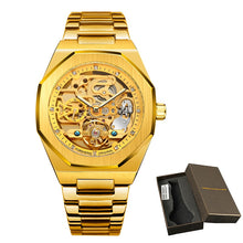 Load image into Gallery viewer, Luxury Automatic Mechanical Stainless Steel Men&#39;s  Fashion Business Skeleton Wristwatch
