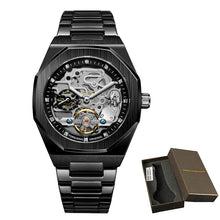 Load image into Gallery viewer, Luxury Automatic Mechanical Stainless Steel Men&#39;s  Fashion Business Skeleton Wristwatch
