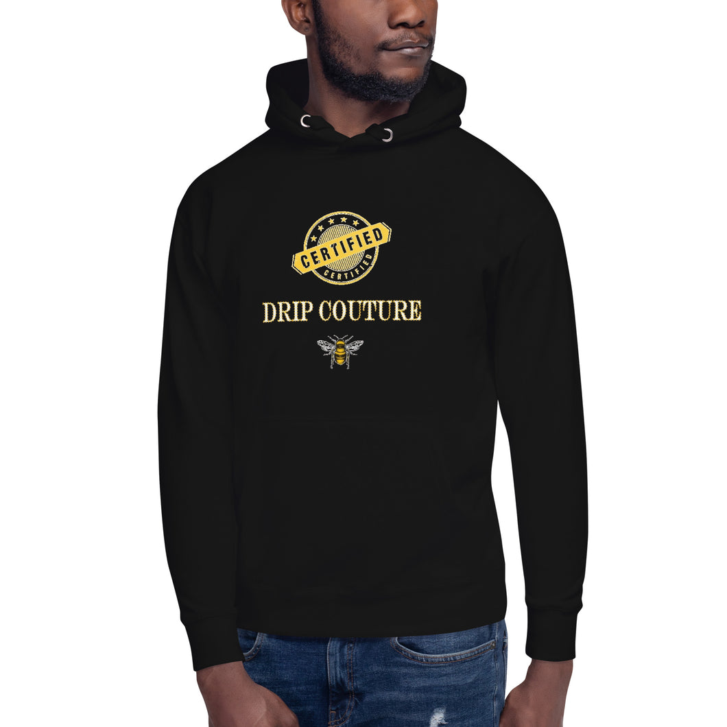 CERTIFIED DRIP COUTURE BLACK HOODIE