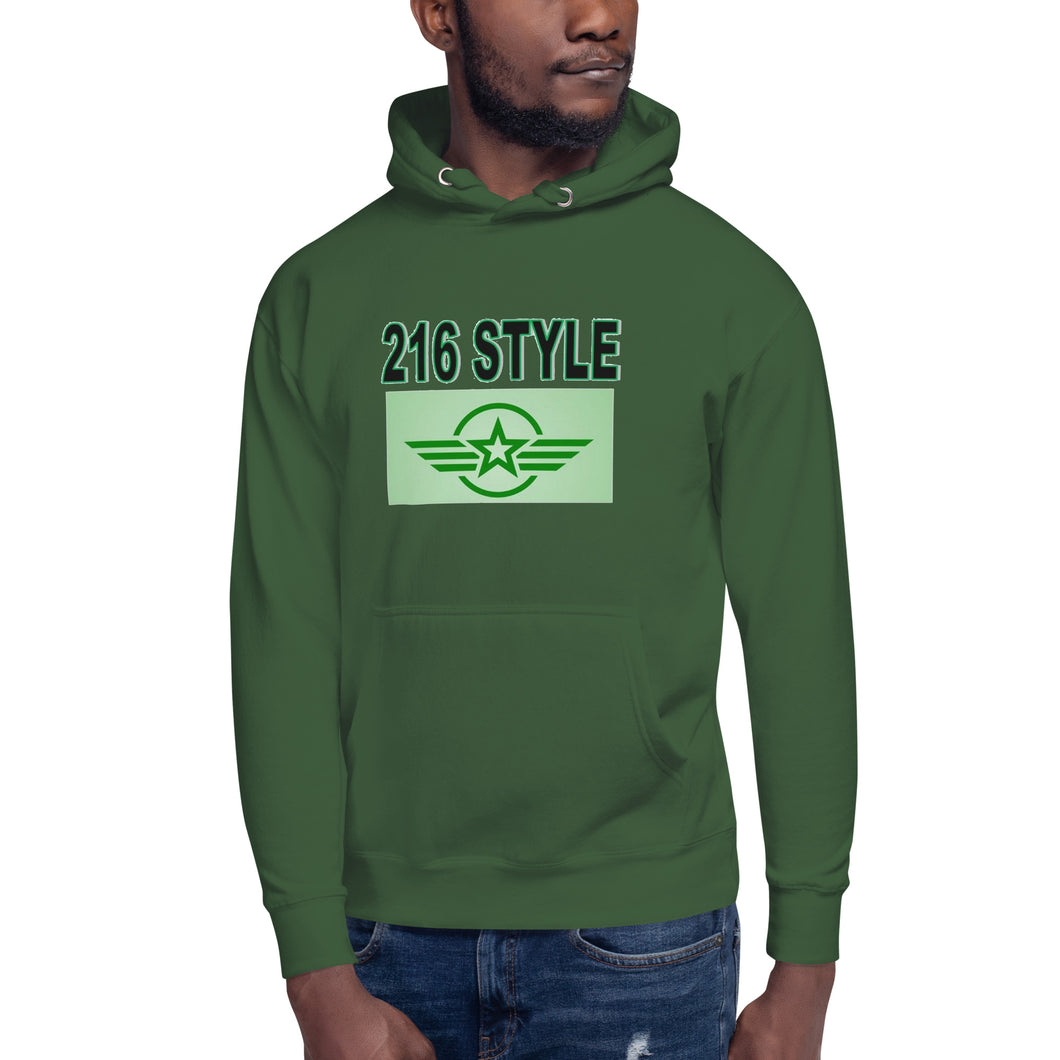 216 STYLE GREEN HOODIE