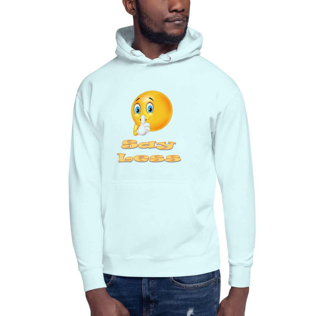 SAY LESS HOODIE (WHITE, SKY BLUE)